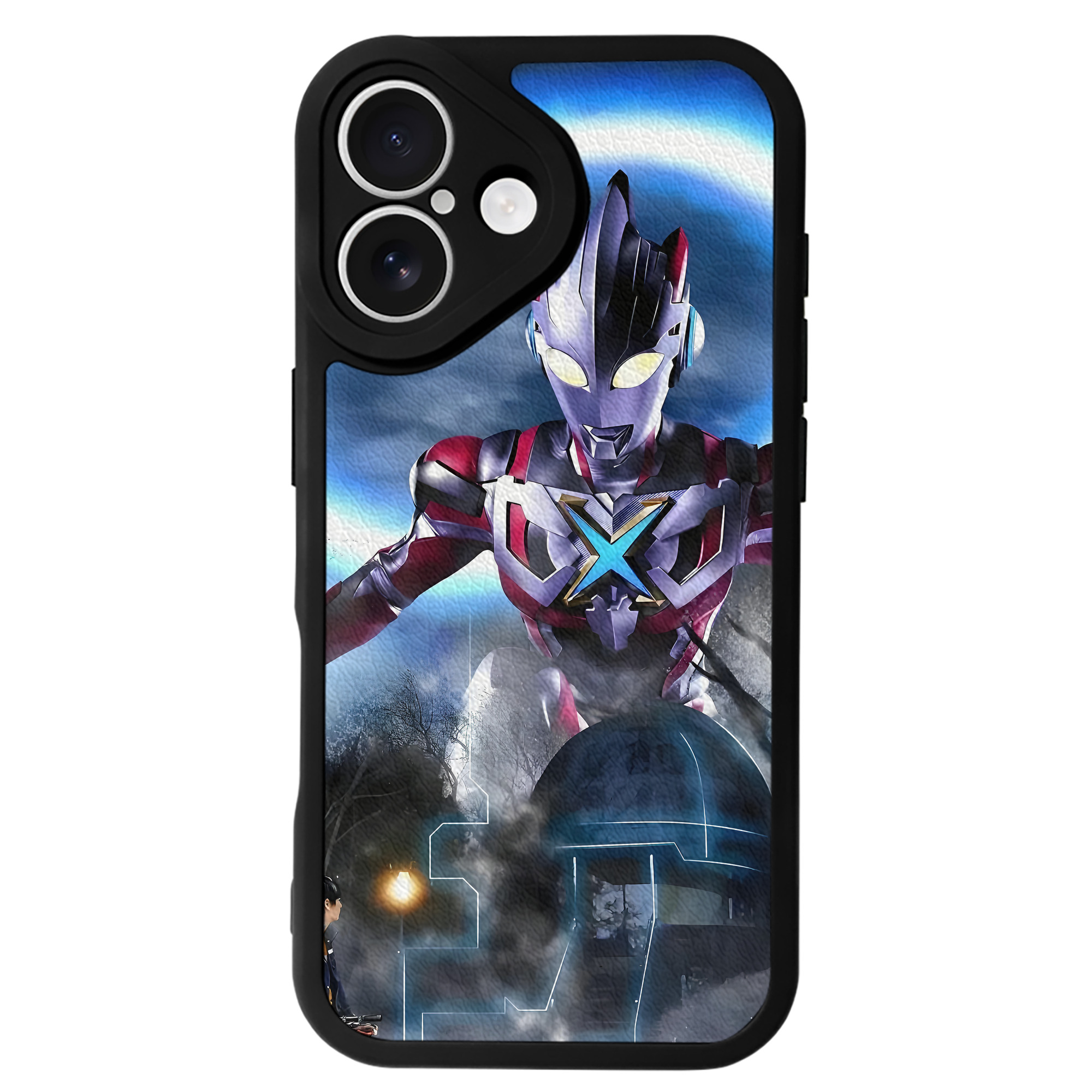 ウルトラマン Ultraman 【iPhone 16シリーズ対応】シリコンスマホケース（レザー調） 材質：シリコン
